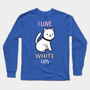 WHITE CAT Long Sleeve T-Shirt
